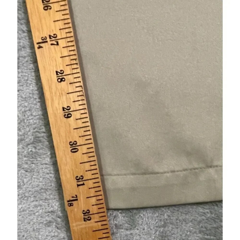 Adidas Clima-lite Golf Pants Mens Size 36x32 Black Flat‎ Front Beige Logo
